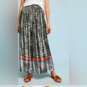 Anthropologie blank London palazzo wide leg velvet pants sz M